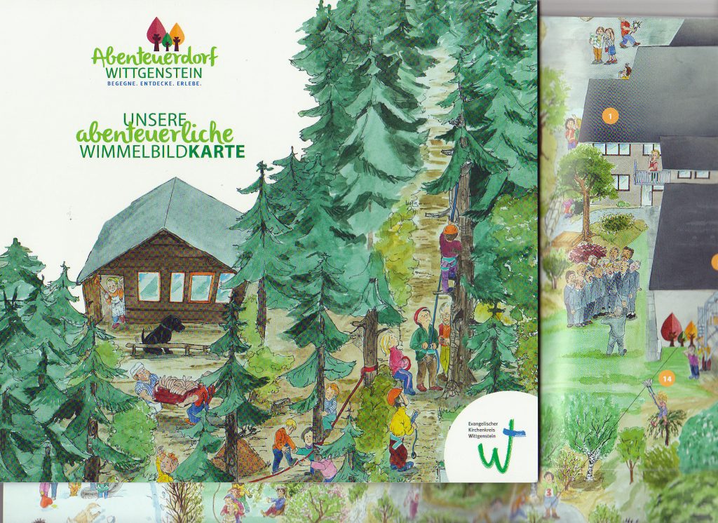 Abenteuerdorf Wittgenstein Wimmelbildkarte