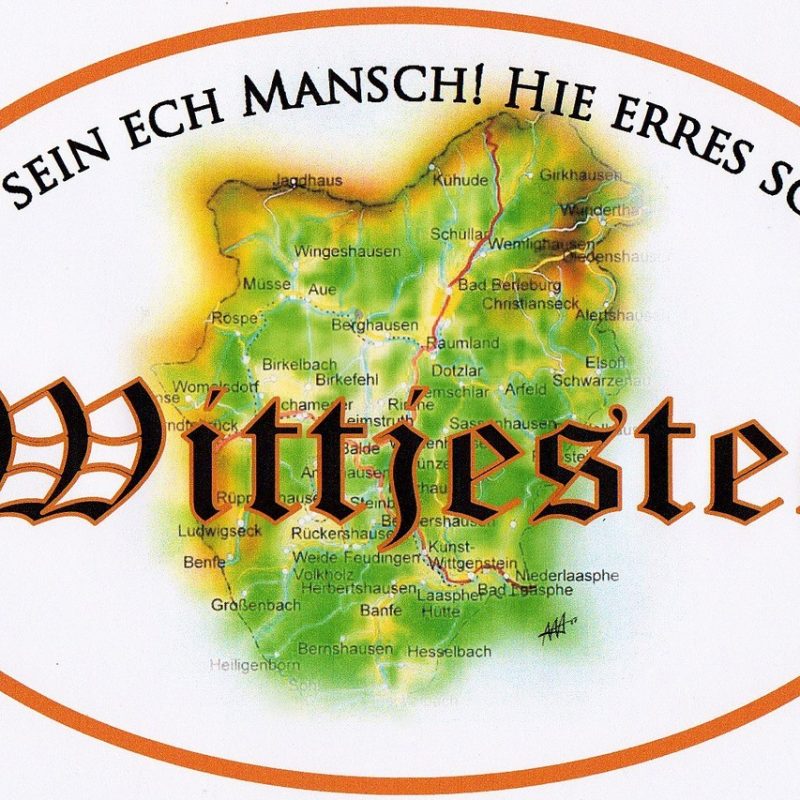 Hie sein ech Mansch! Hie erres schee! Aufkleber