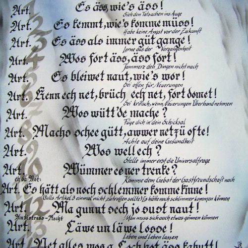 Dieses Bild zeigt das Wittgensteiner Landrecht Poster in alter Frakturschrift.